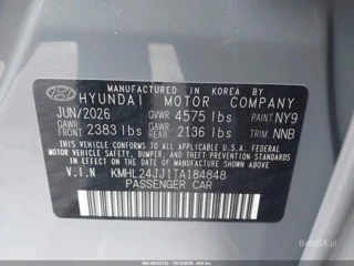 HYUNDAI HYUNDAI SONATA HYBRID BLUE